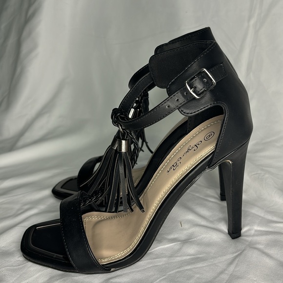 Sergio bari black heels size 8 - Picture 3 of 5